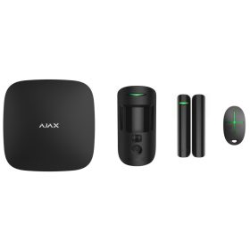   StarterKit kezdőcsomag; Ajax HUB 2 Plus WiFi kompatibilis riasztóközpont szett; fekete eszközökkel