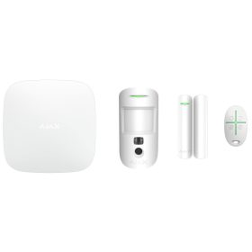   StarterKit kezdőcsomag; Ajax HUB 2 riasztóközpont szett; fehér eszközökkel
